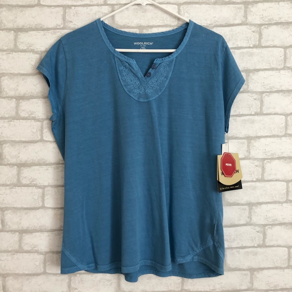 NWT! WOOLRICH LIGHT BLUE SHIRT